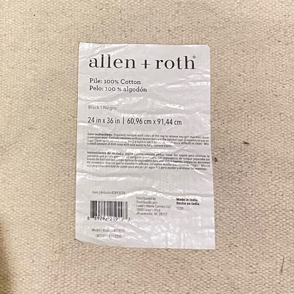 Allen & Roth Accent Rug 2 x 3 New With Tag Model 219297 - Picture 4 of 5